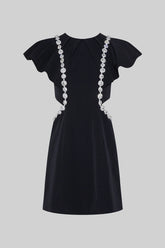 Vestido Elegante com Detalhes em Strass