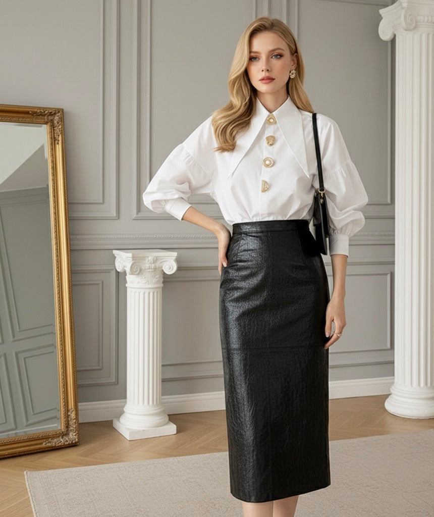 Blusa Elegante Retrô – Sofisticação e Estilo