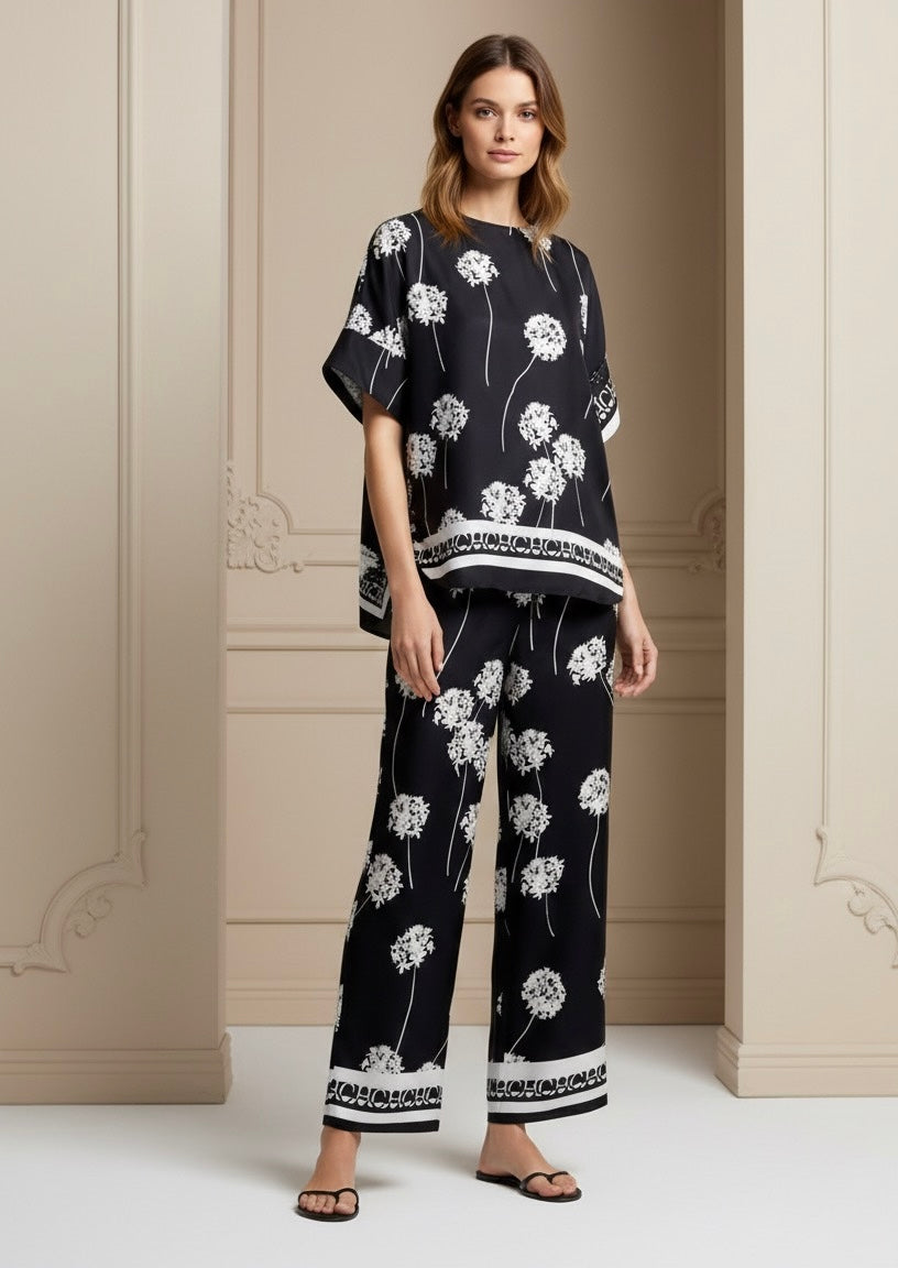 Conjunto CHCH – Elegância Vintage em Duas Peças Leves e Sofisticadas