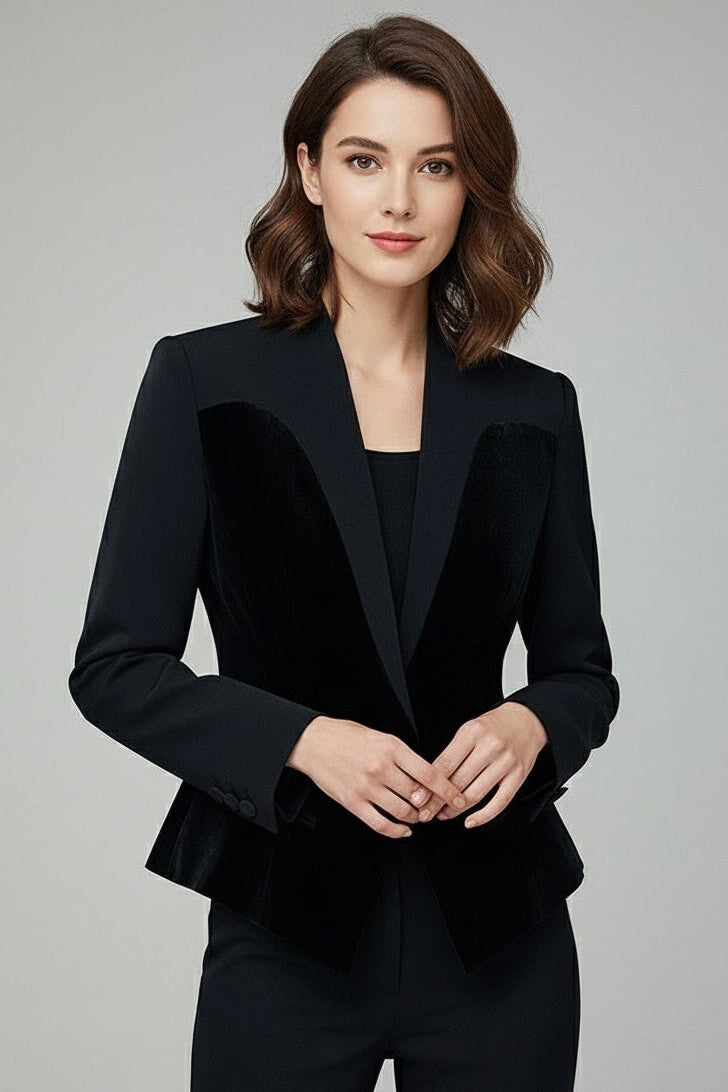 Blazer Veludo - Duas Texturas