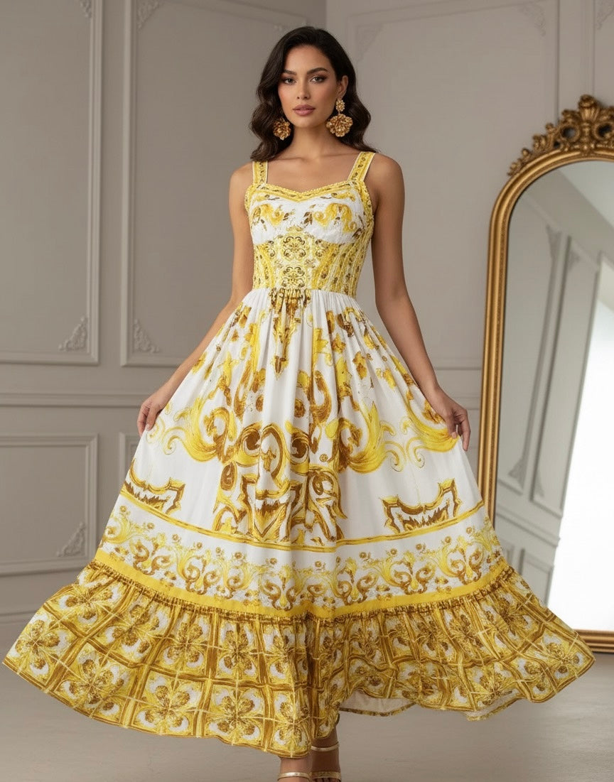 Vestido Estampa Dolce - Elegante