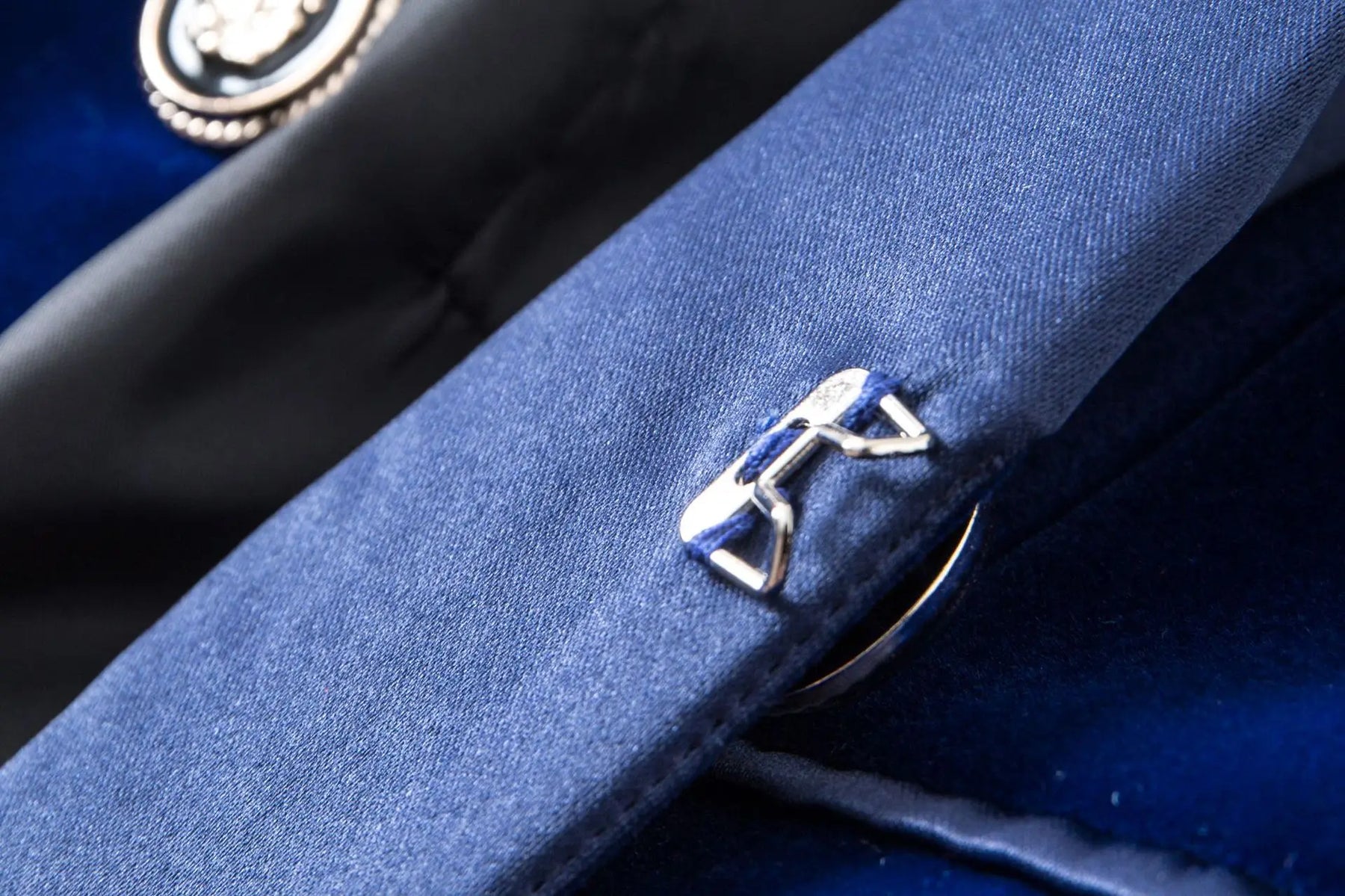 Blazer Veludo Com lapela em Cetim - Luxo