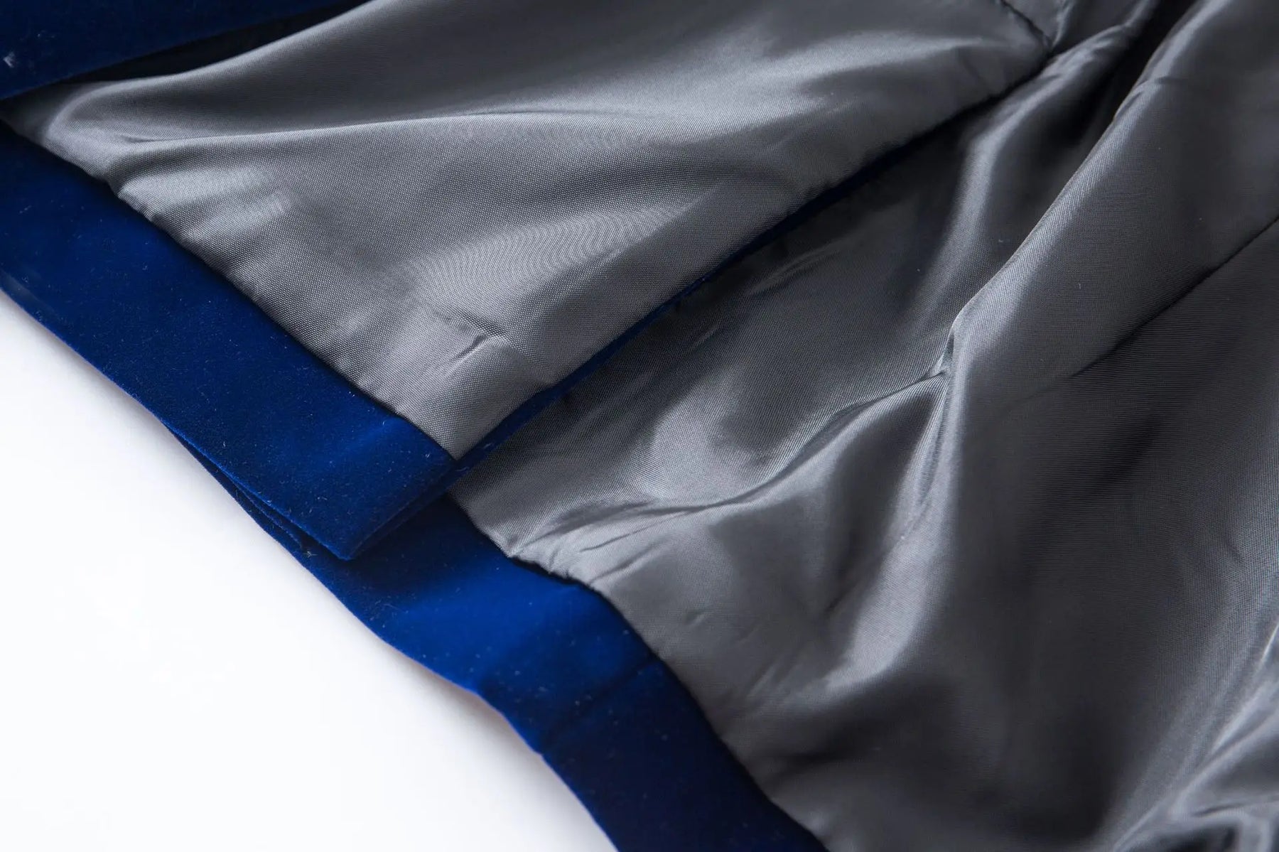 Blazer Veludo Com lapela em Cetim - Luxo