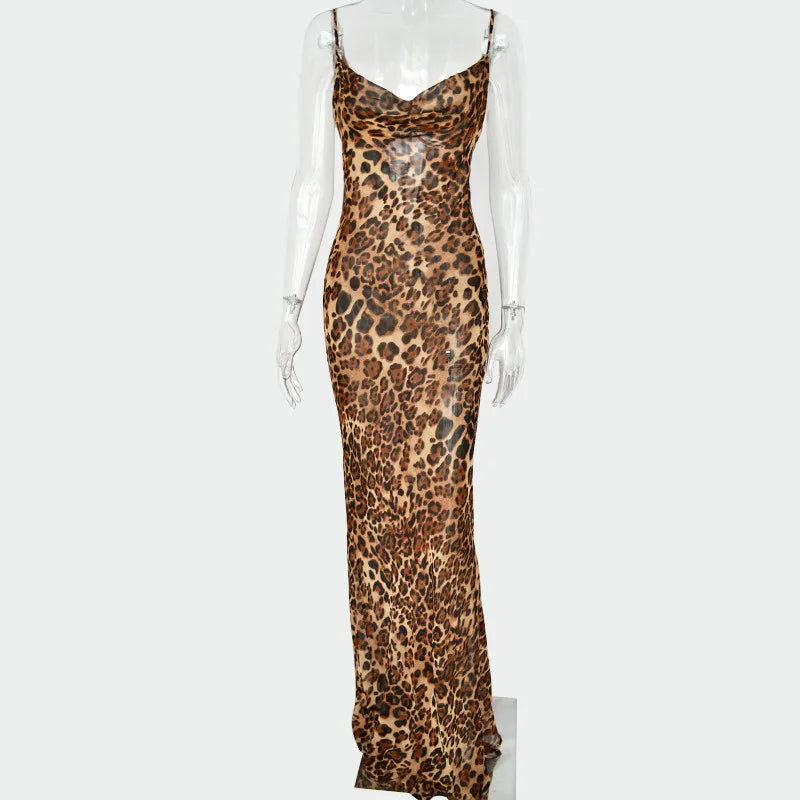 Vestido animal print -  sexy elegante