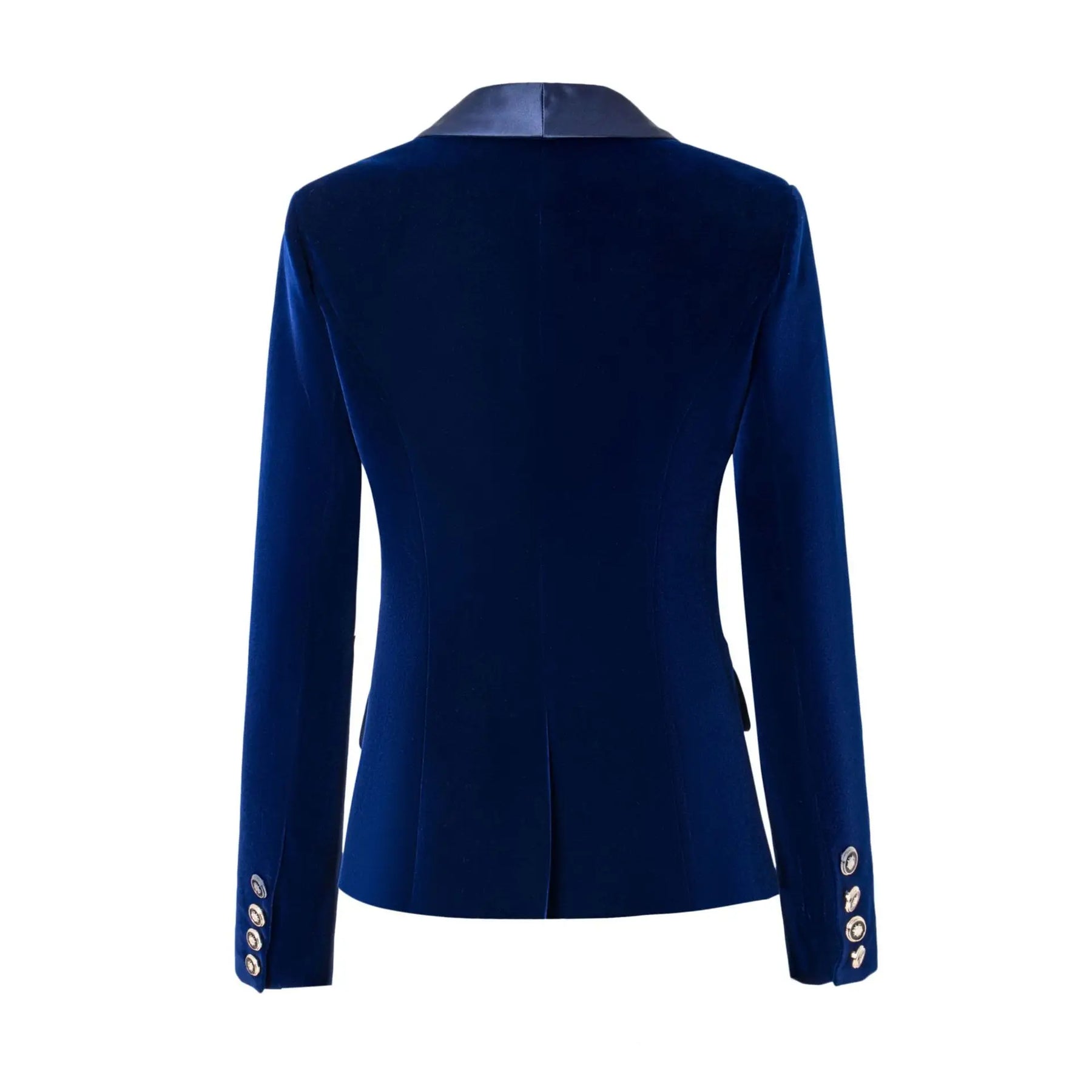 Blazer Veludo Com lapela em Cetim - Luxo