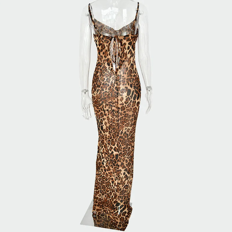 Vestido animal print -  sexy elegante