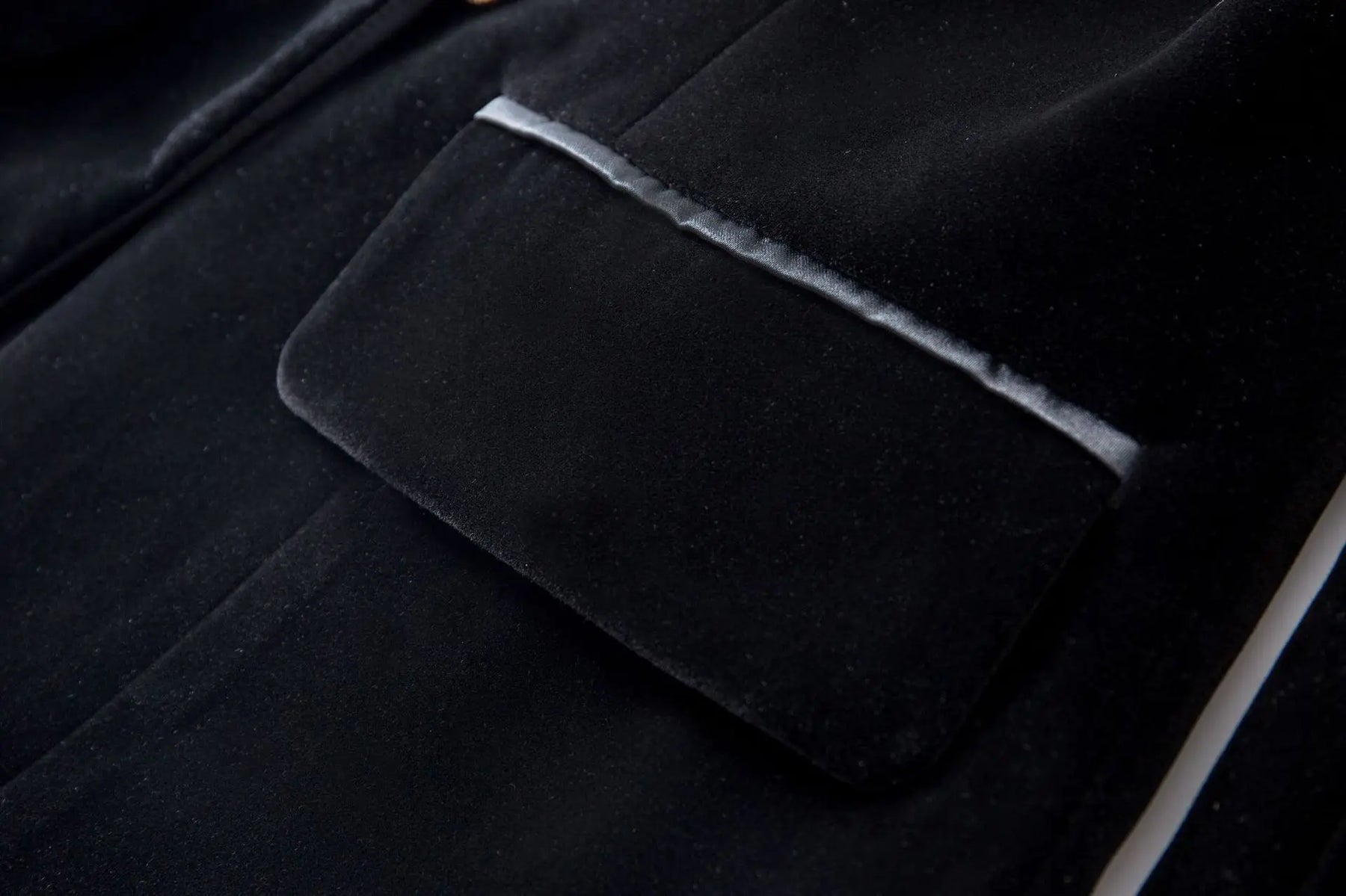 Blazer Veludo Com lapela em Cetim - Luxo