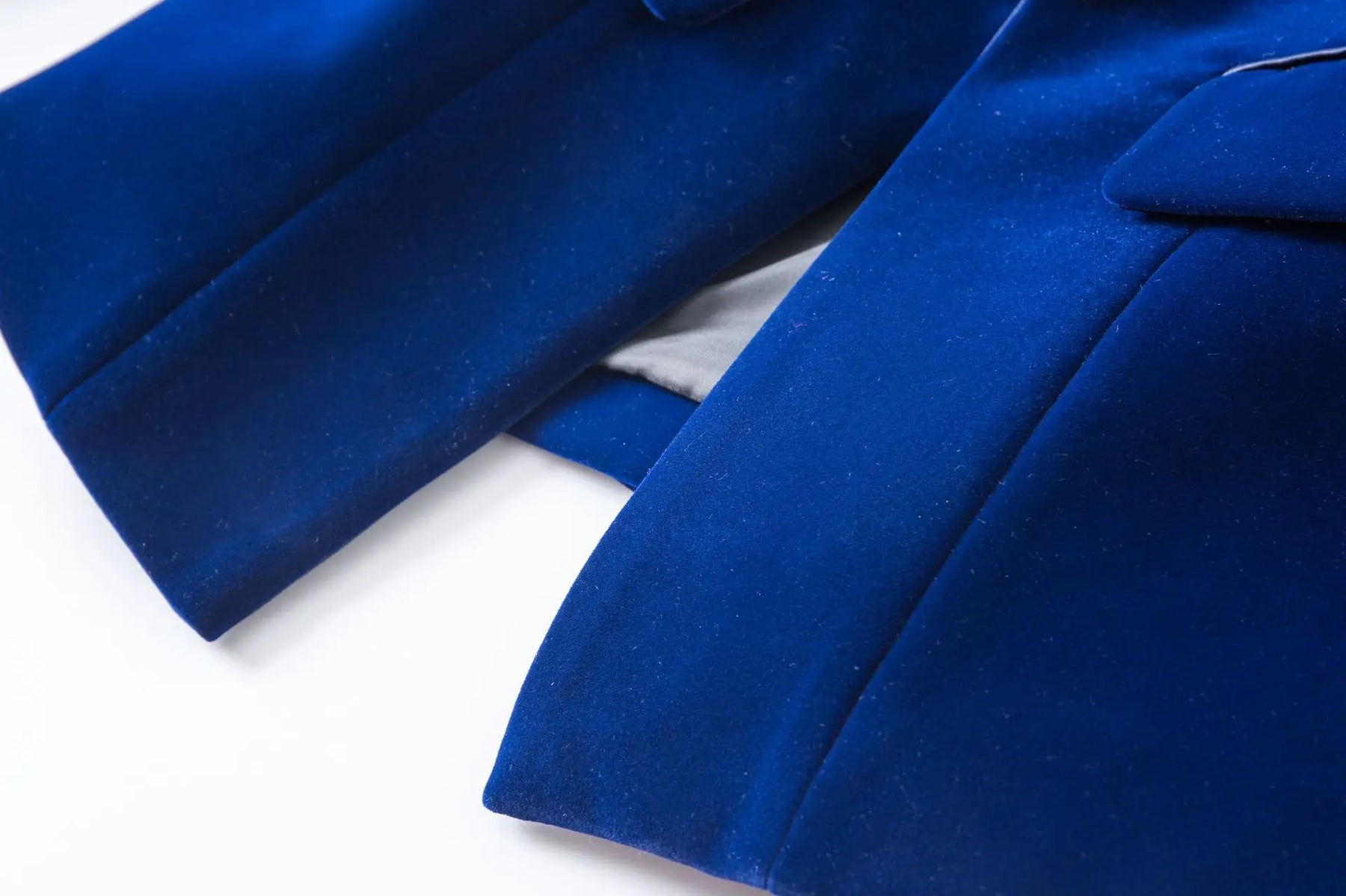 Blazer Veludo Com lapela em Cetim - Luxo