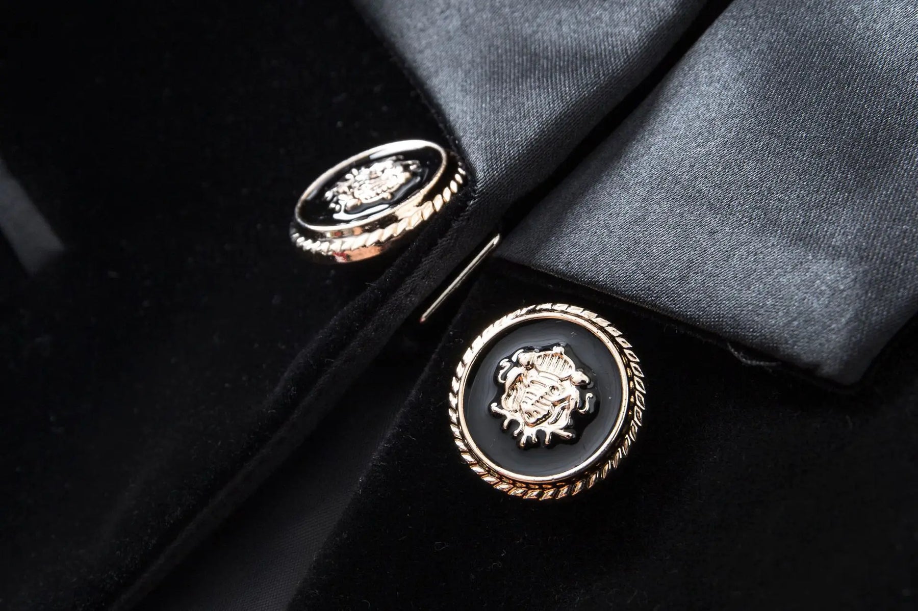 Blazer Veludo Com lapela em Cetim - Luxo