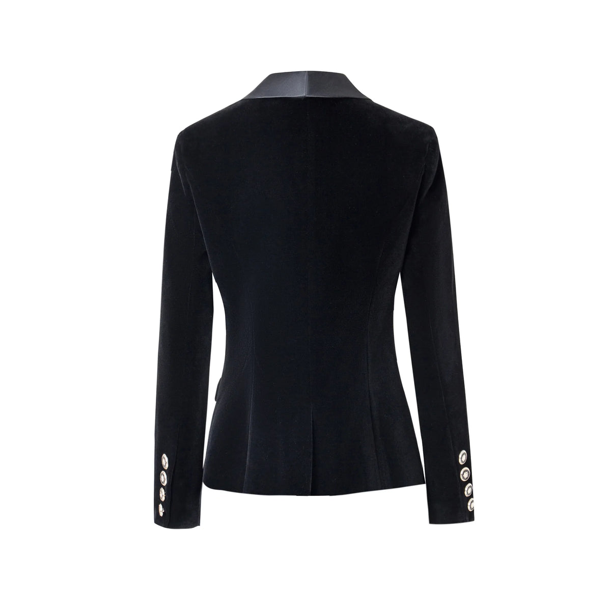 Blazer Veludo Com lapela em Cetim - Luxo