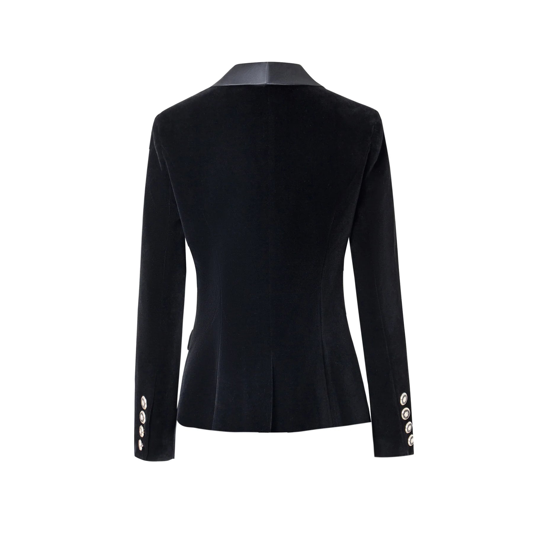 Blazer Veludo Com lapela em Cetim - Luxo