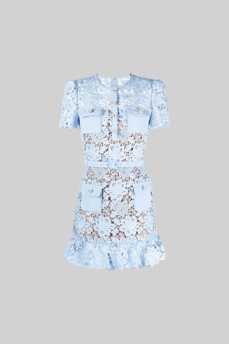 Vestido Renda Luxo - com cinto