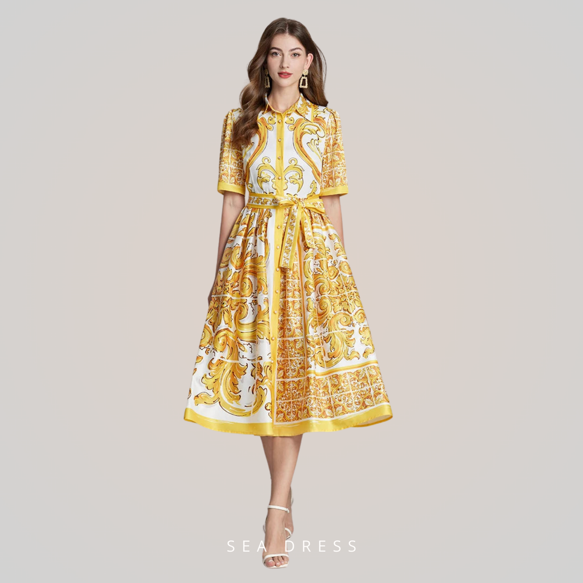 Vestido Estampa DG - Novidade