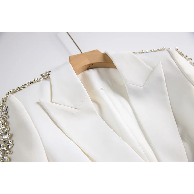 Conjunto Luxo Office - bordado com cristais