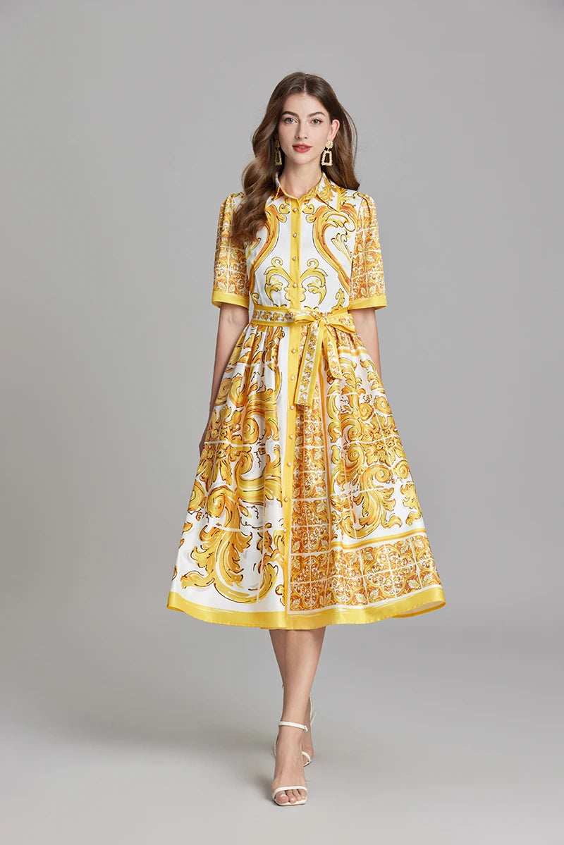 Vestido Estampa DG - Novidade
