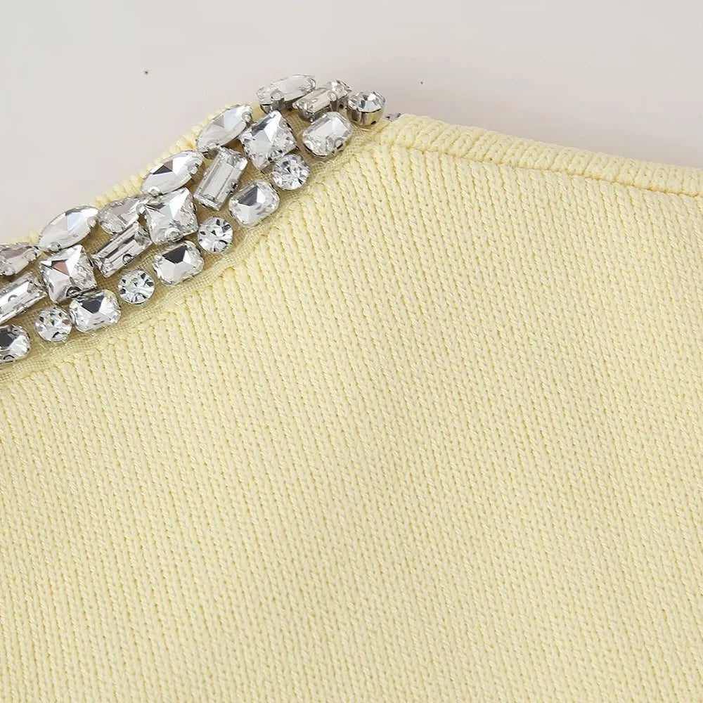 Regata Pulôver Modal com Gola Redonda e Detalhe Bordados á mão em Cristais