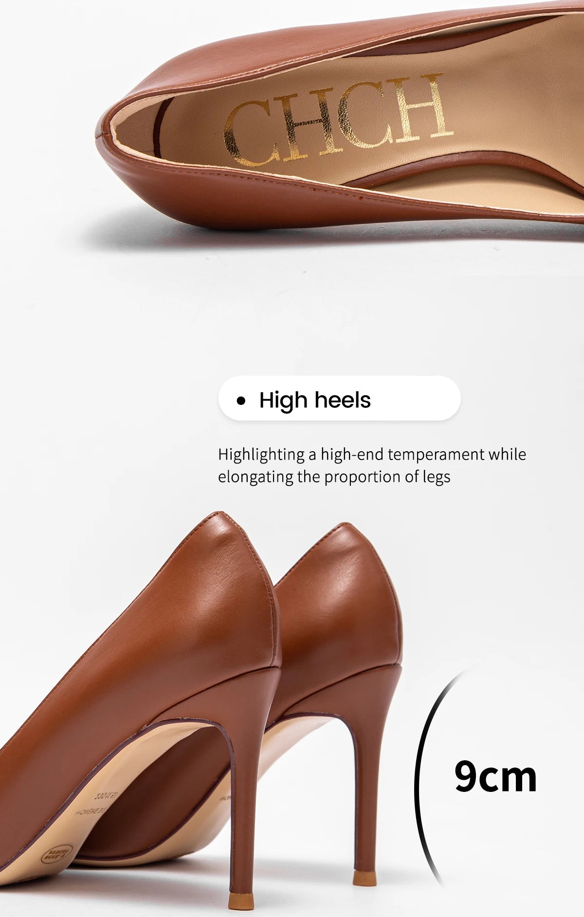 Scarpin CHCH Feminino com Salto Alto e Fivela Metálica – Elegância para Festas e Eventos