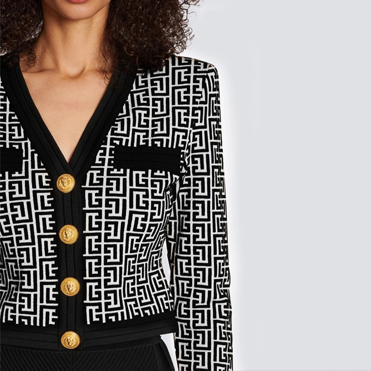 Cardigan Luxo Com monograma