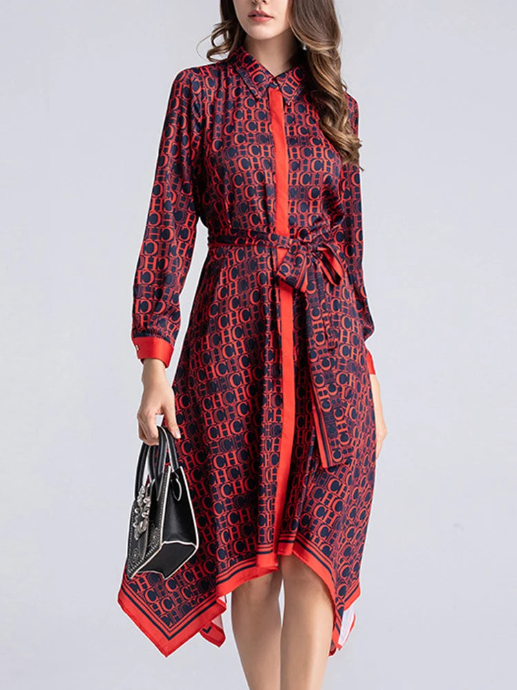 Vestido Estampa Lenço CHCH - Novidade