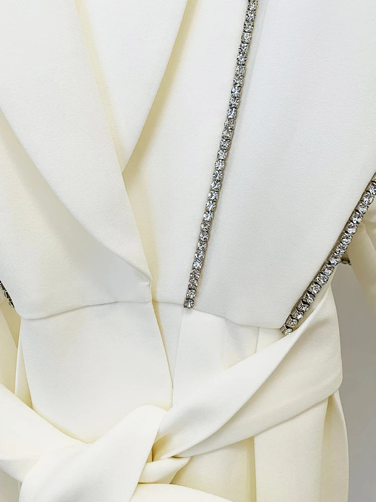 Conjunto de Blazer com Manga Batwing e Shorts - Estilo e Elegância