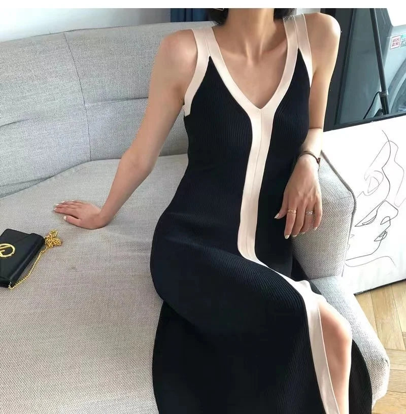 Vestido midi Duo Tricô Novidade