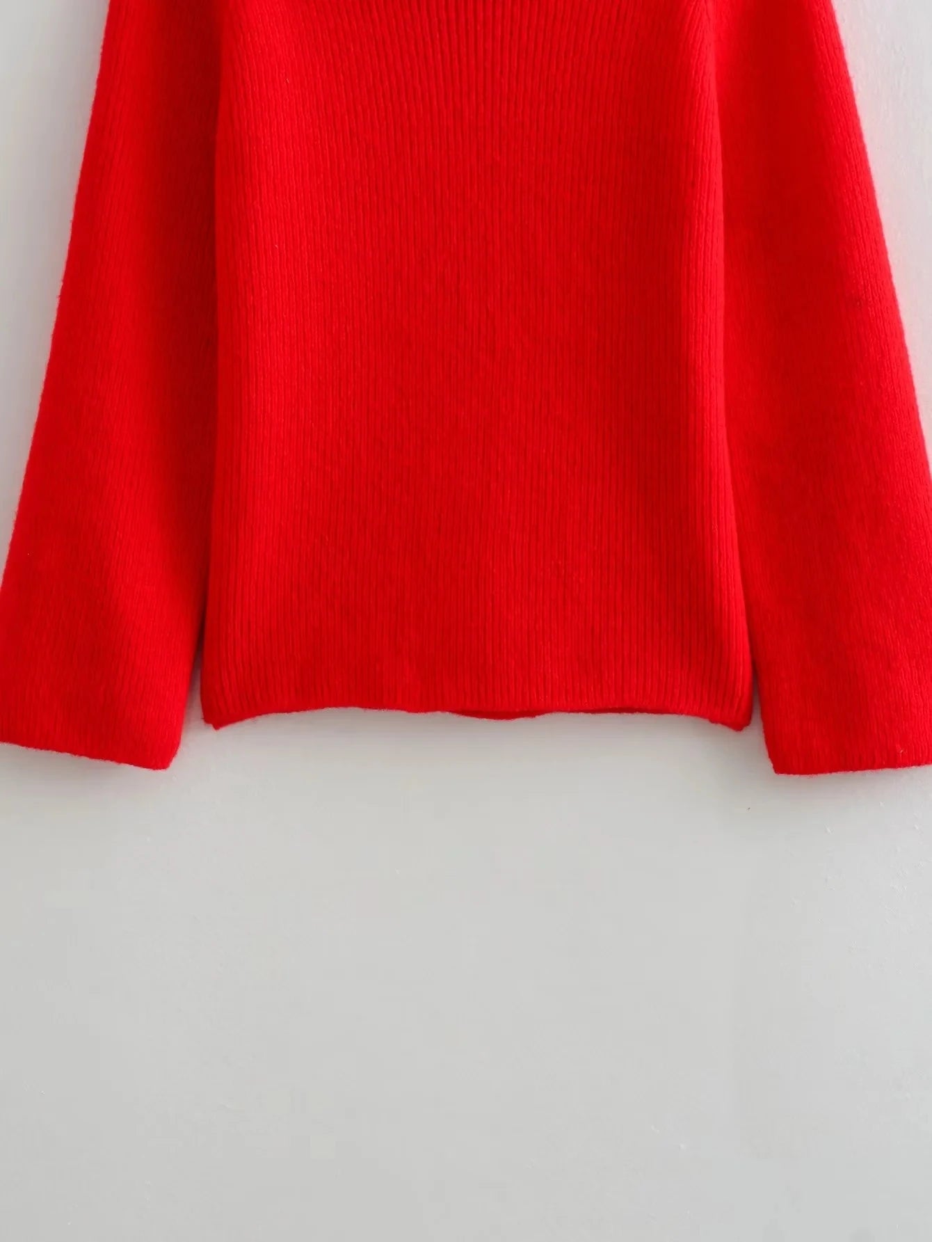 Blusa Tricô- Decote Ombro A ombro