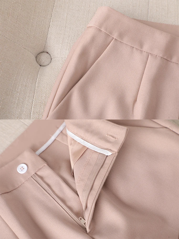 Conjunto Blazer e Calça Alfaiataria com cinto elegante