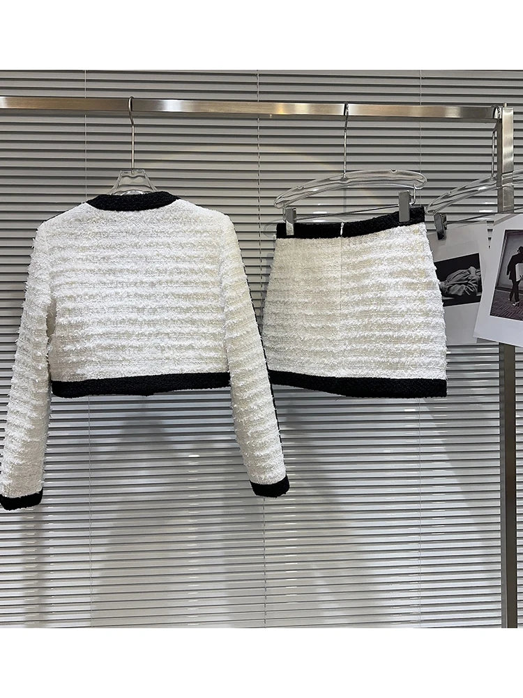 Conjunto Tweed Inverno Alta Costura