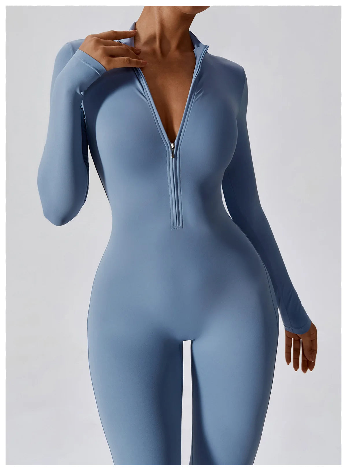 Macacão sem costura outerwear alta elasticidade
