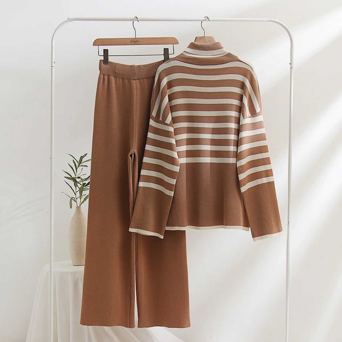 Conjunto Tricô de modal - Listrado