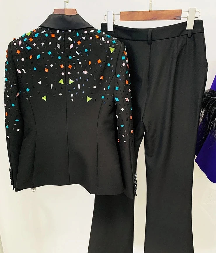 Blazer Bordado com cristais - Alta Costura