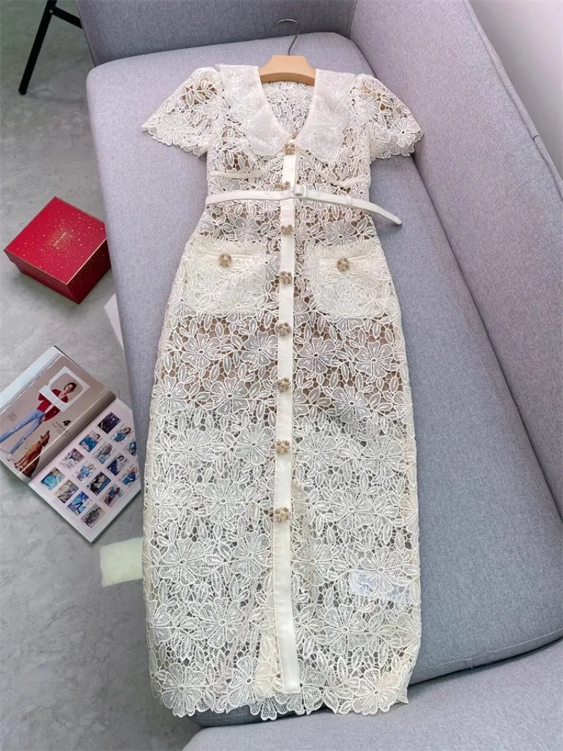 Vestido Sofisticado Renda - Luxo