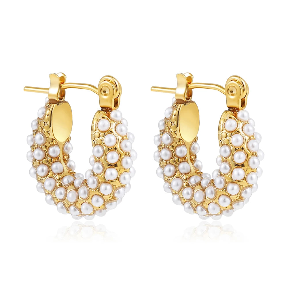 Brincos de Argola – Aço Inoxidável Banhado a Ouro