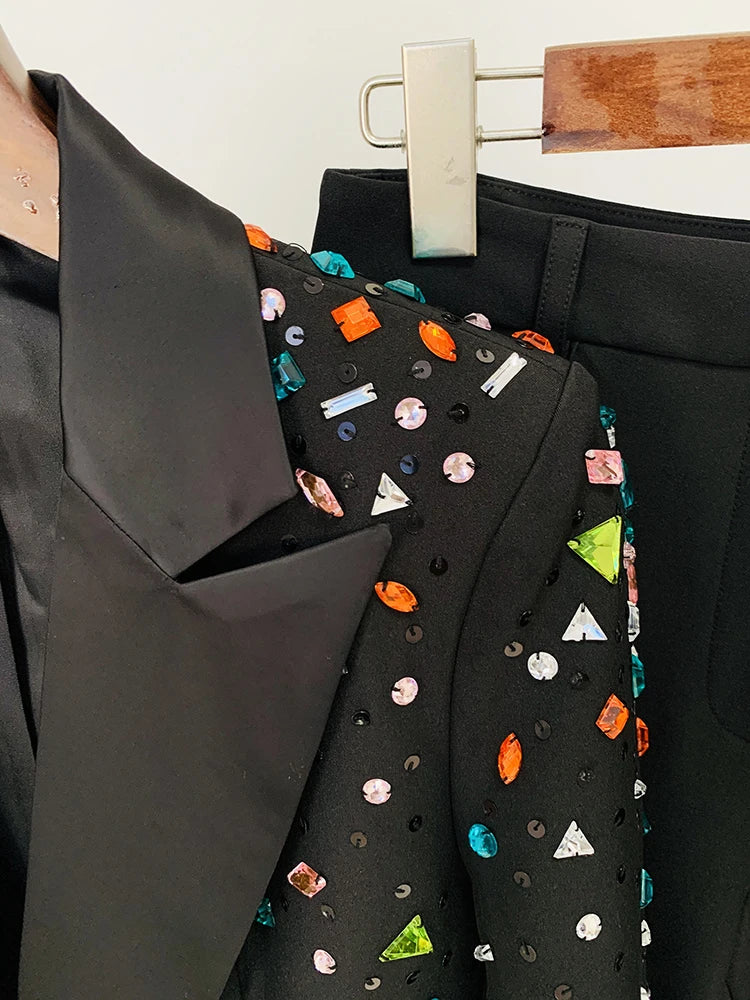 Blazer Bordado com cristais - Alta Costura