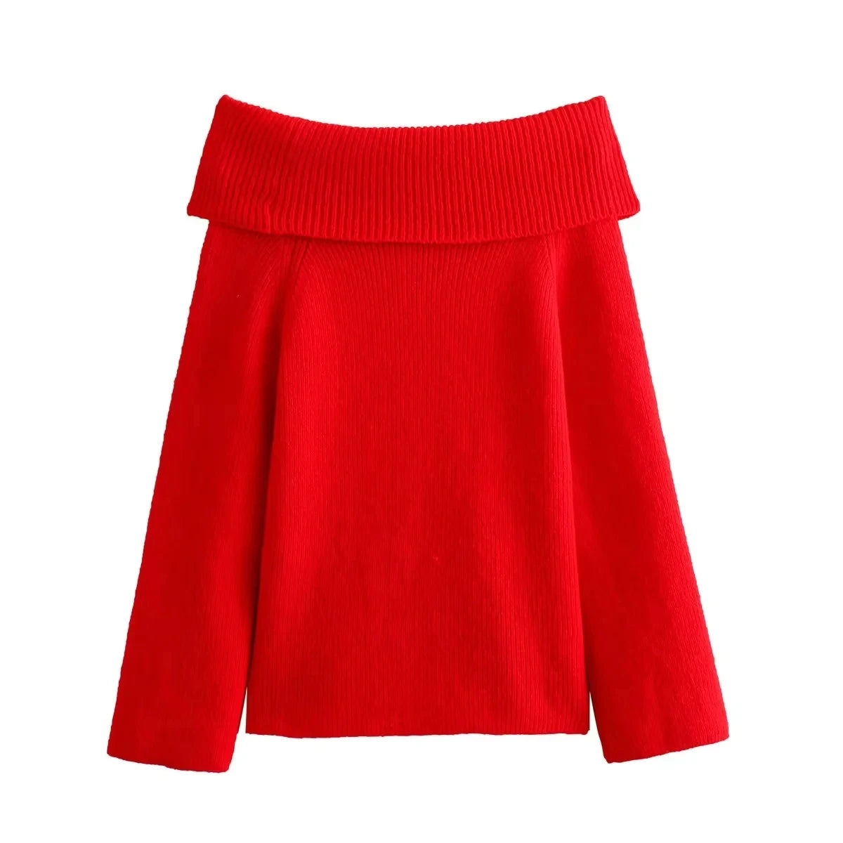Blusa Tricô- Decote Ombro A ombro