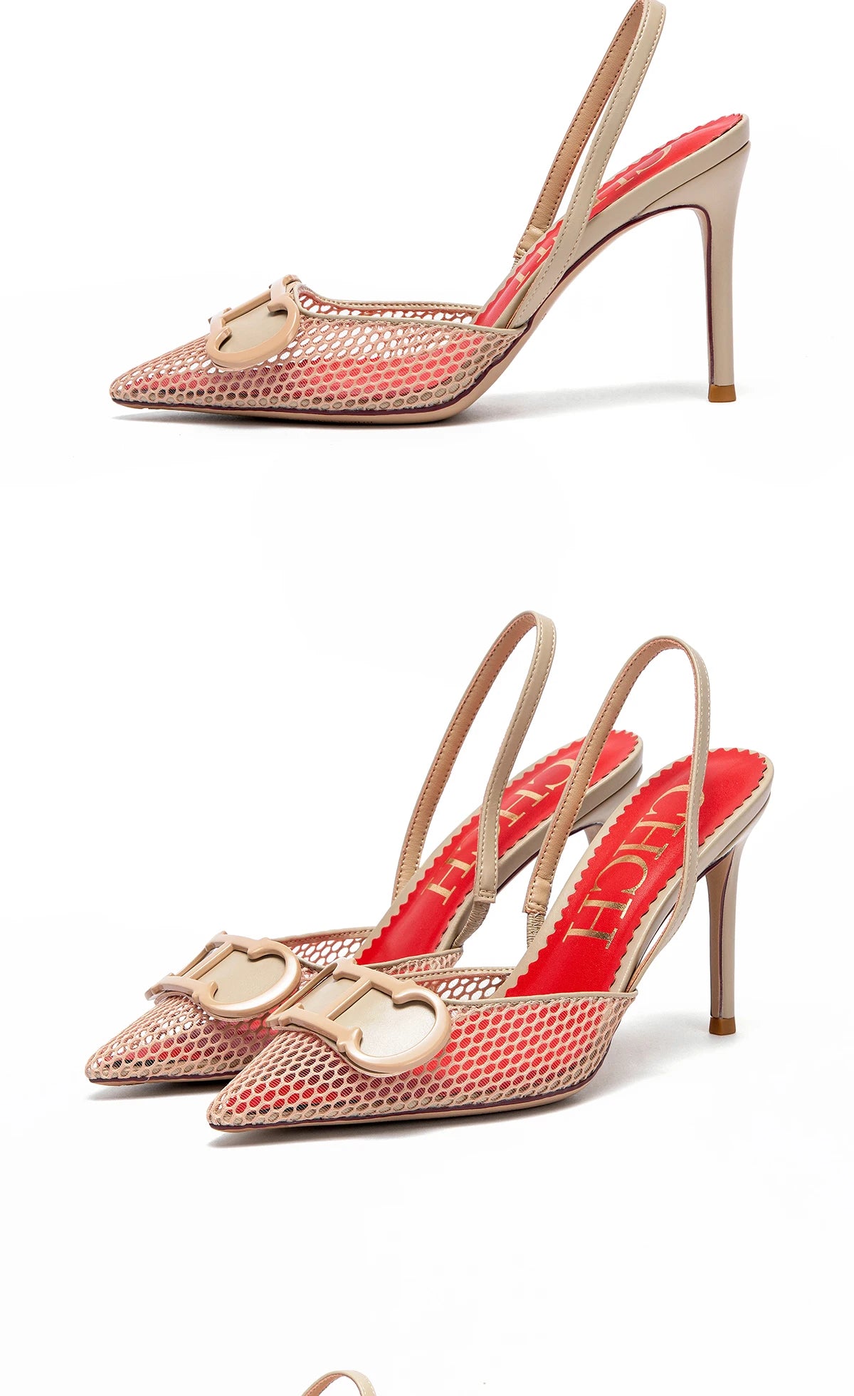 Sandálias CHCH de Salto Alto – 9cm, Elegância e Conforto