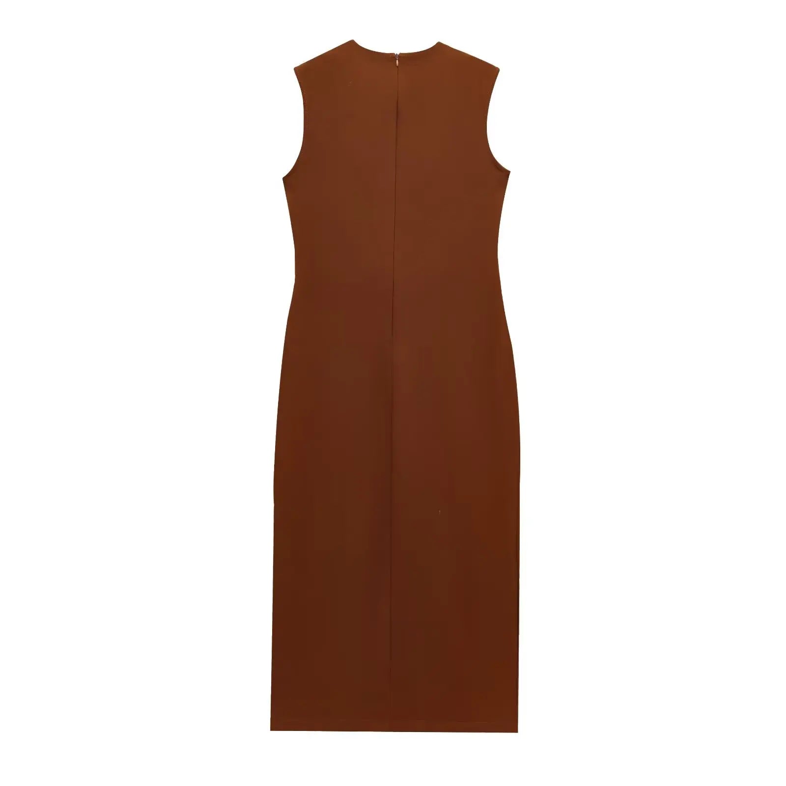 Vestido Midi com Cinto e Fenda – Elegância e Estilo em Cada Detalhe