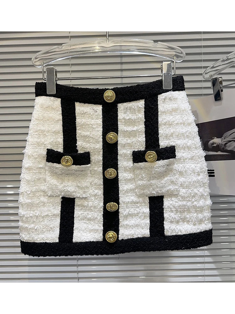 Conjunto Tweed Inverno Alta Costura
