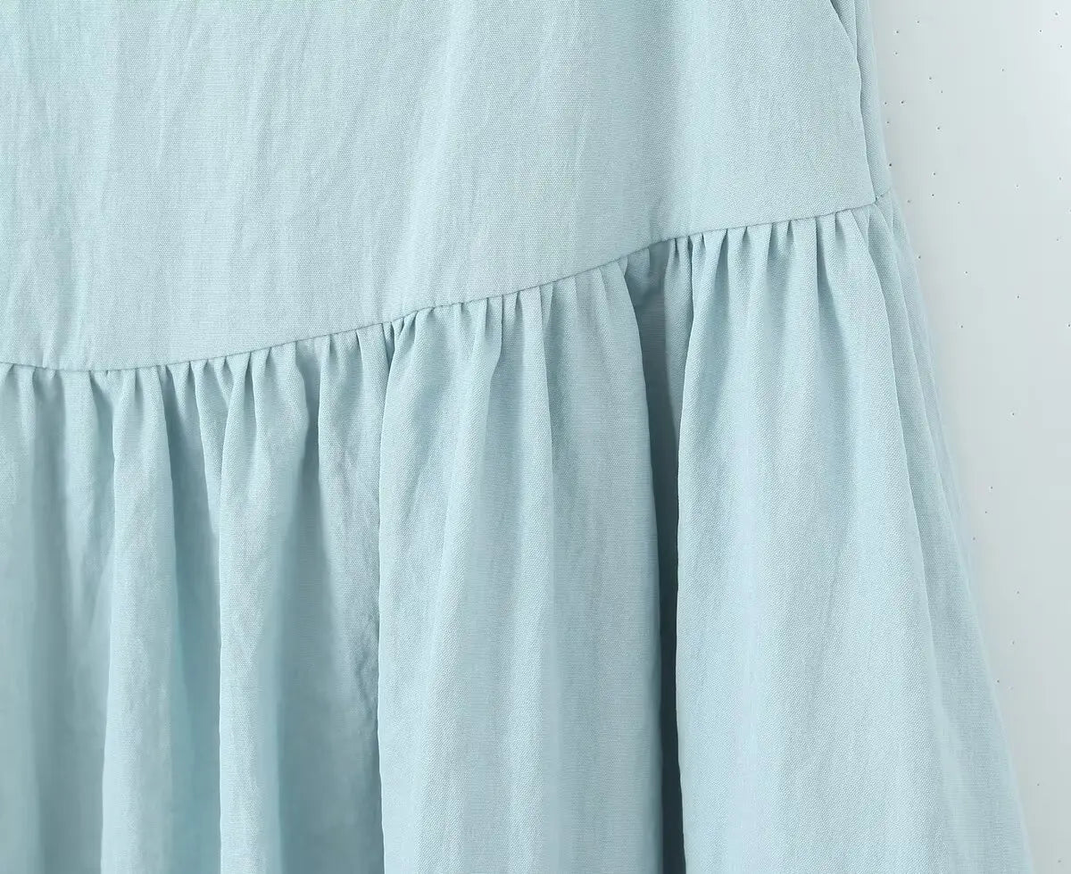 Conjunto – Colete Sem Mangas + Saia plissada com Bolsos