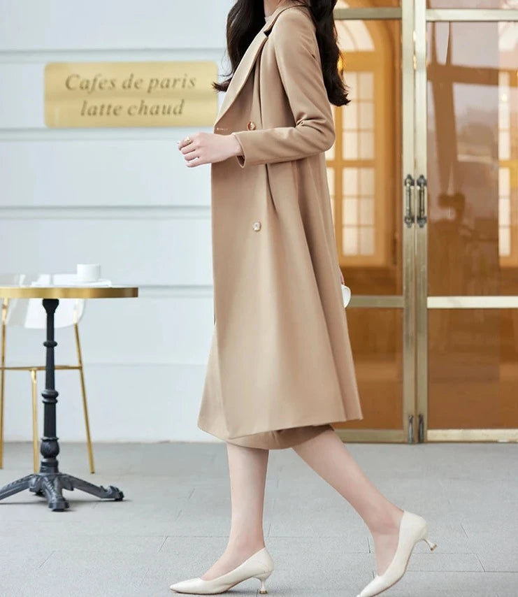 Conjunto Alfaiataria Sobretudo e saia - Alta costura