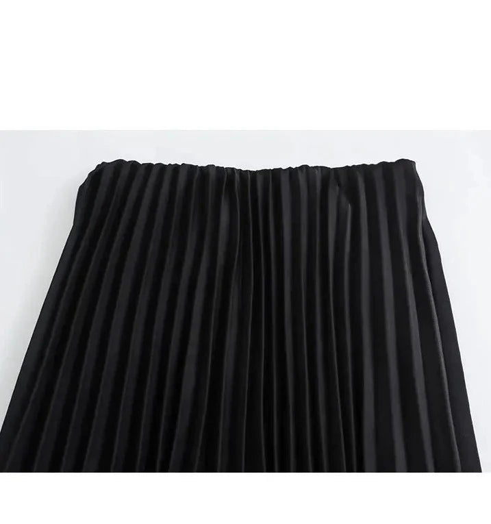 Saia Plissada Elegante Sofisticada
