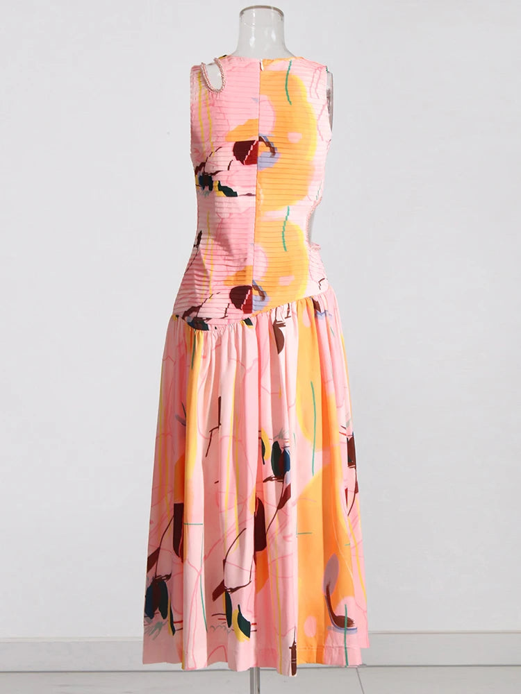 Vestido estampa floral - Midi Verão