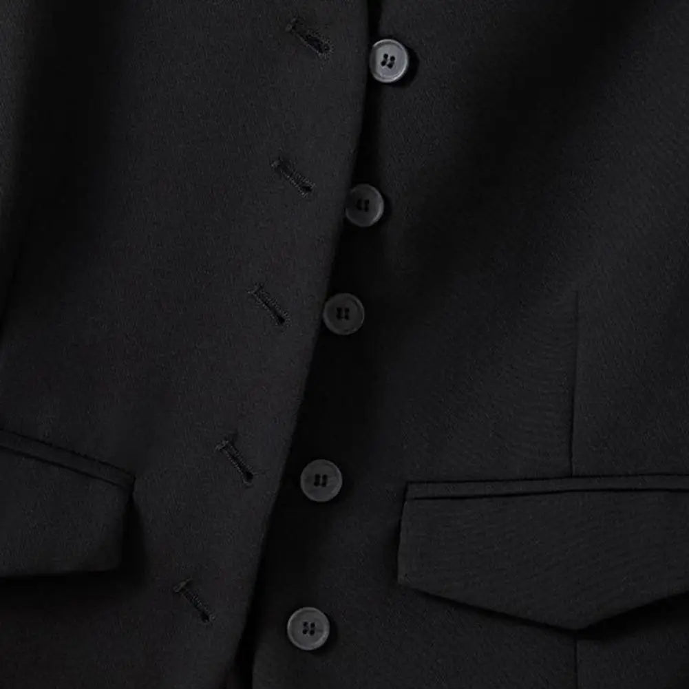 Colete Com detalhe Bolso Alfaiataria