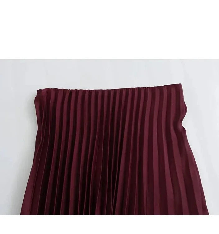 Saia Plissada Elegante Sofisticada