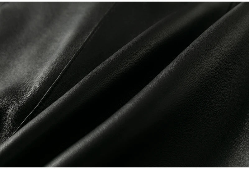 Shorts Couro Legitimo - Com Cinto