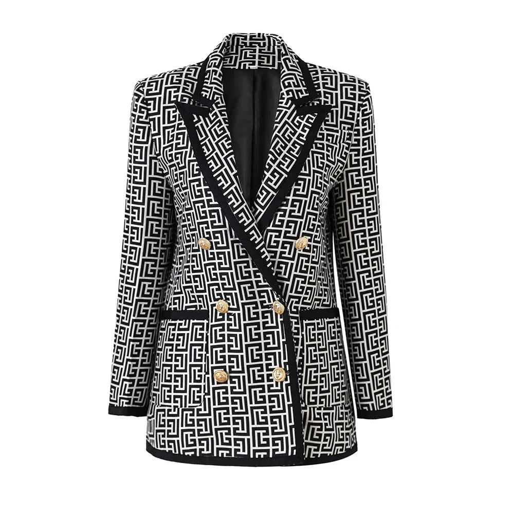 Blazer Com monograma alongado