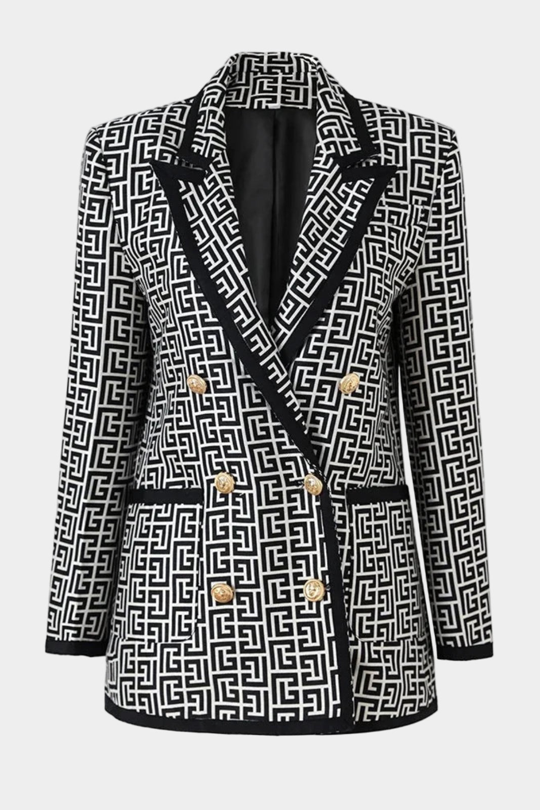 Blazer Com monograma alongado