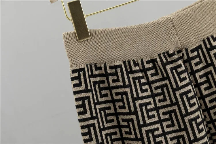 Conjunto Tres Peças Tricô - Novidade