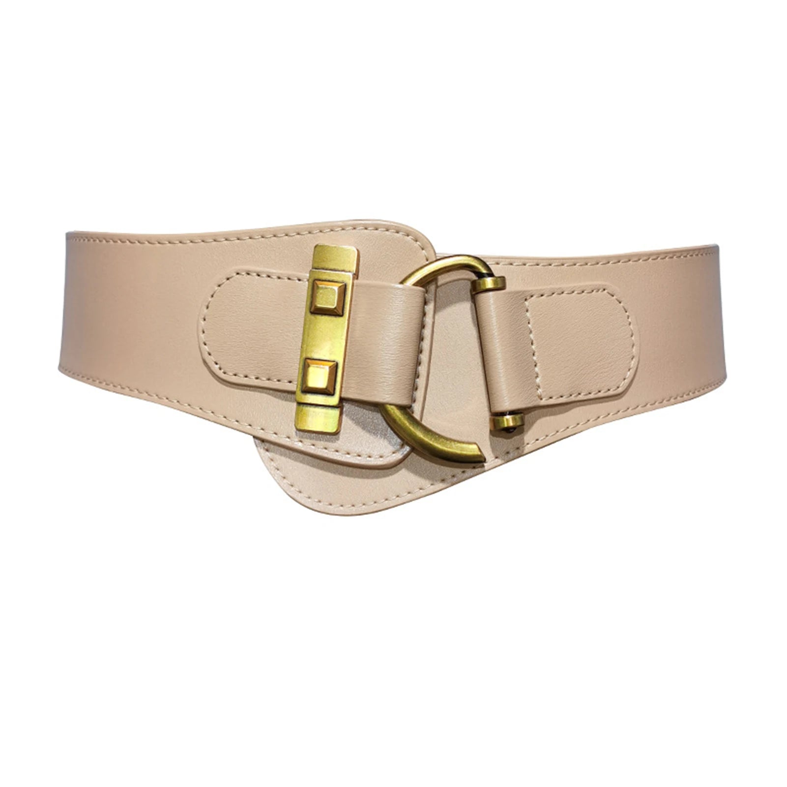 Cinto Feminino de Couro com Fivela Dourada – Estilo e Sofisticação