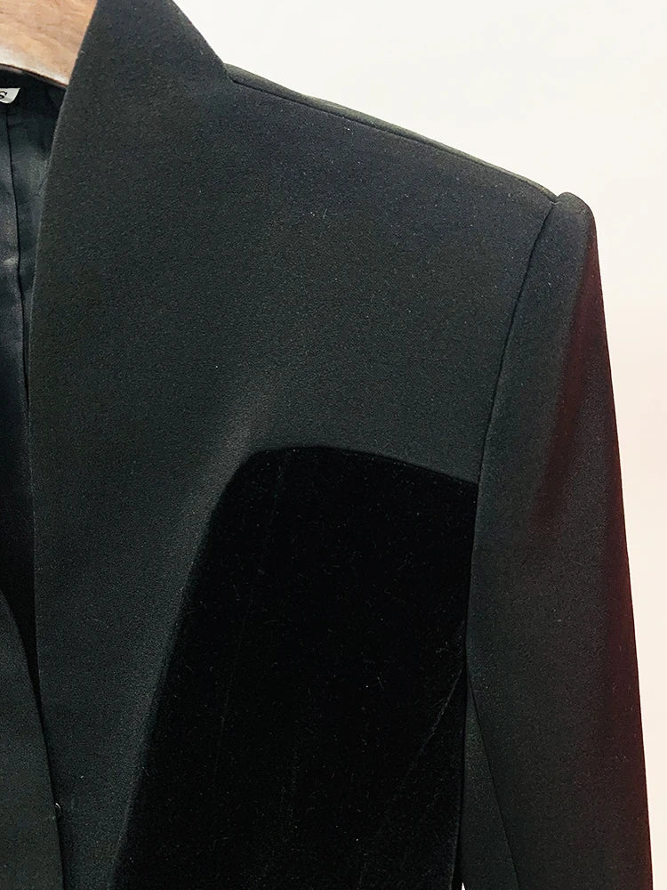 Blazer Veludo - Duas Texturas